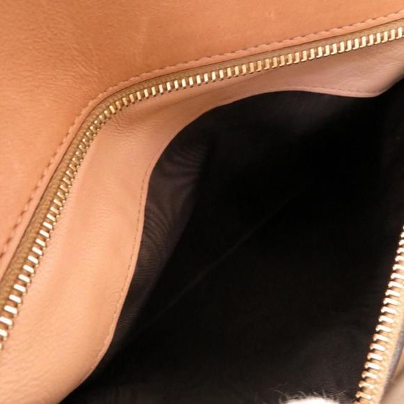 Gucci Crocodile Beige Fringe 2WAY Handbag Bag Brown - Picture 7 of 9